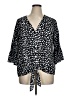 Fashion Black 3/4 Sleeve Blouse Size XL - photo 1