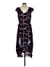 Parker 100% Polyester Graphic Black Cocktail Dress Size L - photo 1