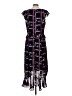 Parker 100% Polyester Graphic Black Cocktail Dress Size L - photo 2