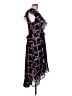 Parker 100% Polyester Graphic Black Cocktail Dress Size L - photo 4