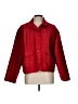 I AM 100% Silk Red Jacket Size L - photo 1