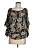 C established 1946 100% Rayon Brown 3/4 Sleeve Blouse Size M - photo 1