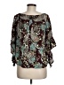 C established 1946 100% Rayon Brown 3/4 Sleeve Blouse Size M - photo 2