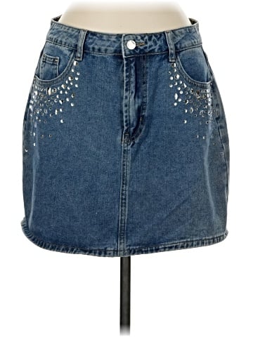 BaeVely Denim Skirt (view 1)