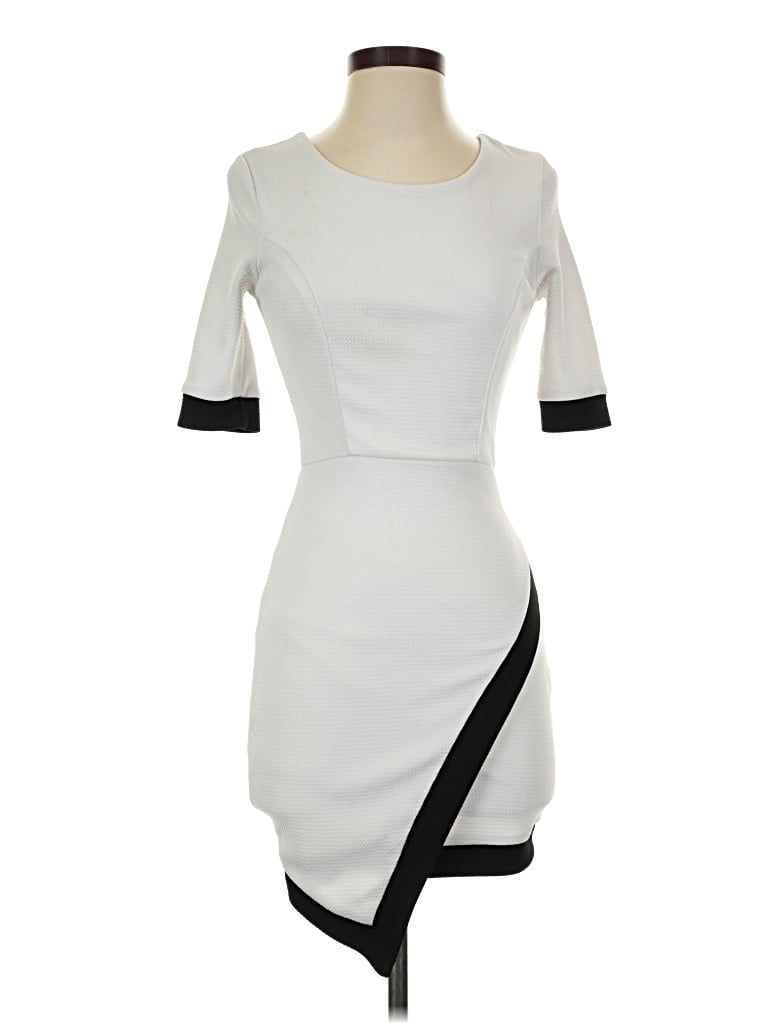 Pre-owned Just Me Cocktail Dress In White