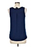 Fortune + Ivy 100% Polyester Blue Sleeveless Blouse Size M - photo 2