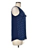 Fortune + Ivy 100% Polyester Blue Sleeveless Blouse Size M - photo 4