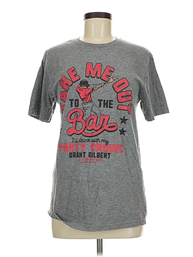 Pre-owned Gildan Short Sleeve T-shirt In Gray