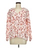 The Drop White Long Sleeve Blouse Size M - photo 1