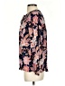 Lucky Brand Floral Blue Long Sleeve Blouse Size S - photo 5