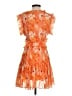 Reset 100% Polyester Orange Cocktail Dress Size S - photo 2