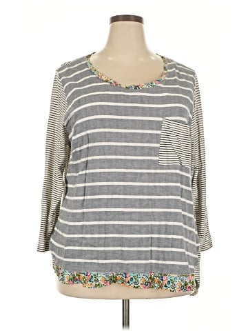 Caribbean Joe 3/4 Sleeve Top (view 1)