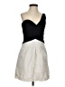 BCBGMAXAZRIA Color Block Ivory Cocktail Dress Size 0 - photo 1