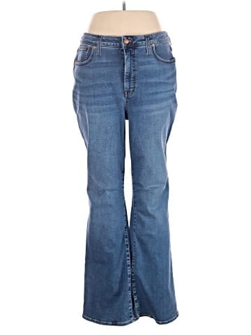 Madewell Curvy Skinny Flare Jeans in Elevere Wash (view 1)