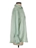Zara Solid Green Long Sleeve Blouse Size S - photo 4