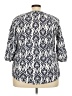 Fred David Blue 3/4 Sleeve Blouse Size 2X - photo 2