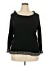 Notations Black Pullover Sweater Size 2X - photo 1