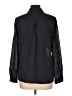 Mystree 100% Rayon Stripes Black Long Sleeve Blouse Size L - photo 2