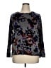 Liz Claiborne Floral Gray Pullover Sweater Size XL - photo 1