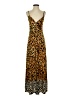 MSK Animal Print Brown Cocktail Dress Size S (estimated) - photo 1