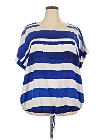 Liz Claiborne Short Sleeve Blouse (view 1)