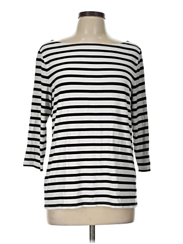 Ann Taylor Factory 3/4 Sleeve T-Shirt (view 1)