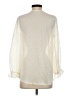 by the River 100% Polyester Ivory Long Sleeve Blouse Size S - photo 2
