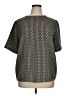 Susina 100% Polyester Black Short Sleeve Blouse Size XL - photo 1
