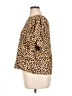 On 34th Animal Print Gold Short Sleeve Blouse Size XL - photo 5