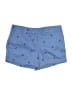 British Khaki Hearts Blue Shorts Size 4 - photo 1