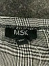 MSK 100% Rayon Checkered-gingham Gray Casual Dress Size S - photo 7