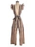 Storia Stripes Brown Jumpsuit Size S - photo 1