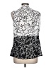 Liz Claiborne 100% Polyester Silver Sleeveless Blouse Size L - photo 2
