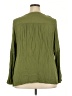 Torrid 100% Rayon Green Long Sleeve Blouse Size 2X Plus (2) - photo 2