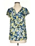 Liz Claiborne 100% Polyester Blue Short Sleeve Blouse Size S - photo 1