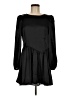 LoveShackFancy 100% Recycled Polyester Solid Black Casual Dress Size 8 - photo 1