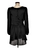 LoveShackFancy 100% Recycled Polyester Solid Black Casual Dress Size 8 - photo 2