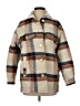 Zara 100% Acetate Plaid Brown Coat Size S - photo 1