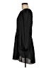 LoveShackFancy 100% Recycled Polyester Solid Black Casual Dress Size 8 - photo 5