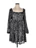 Torrid 100% Polyester Stars Silver Casual Dress Size 2X Plus (2) - photo 1