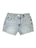 Forever 21 Plus 100% Cotton Stars Blue Denim Shorts Size 12 - photo 1