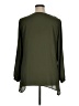 Juicy Couture 100% Polyester Solid Green Long Sleeve Blouse Size XL - photo 2
