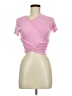 Lock & Love Pink Short Sleeve Top Size M - photo 1