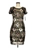 Maia 100% Polyester Print Black Cocktail Dress Size 6 - photo 1