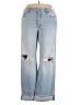 Madewell 100% Cotton Hearts Blue Jeans Size 33 waist (tall) - photo 1