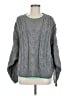 Dee Elly 100% Acrylic Solid Gray Pullover Sweater Size M - photo 1