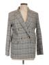 Topshop Plaid Gray Blazer Size 8 - photo 1