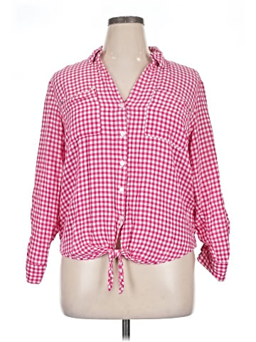 Jones New York 3/4 Sleeve Button-Down Shirt (view 1)