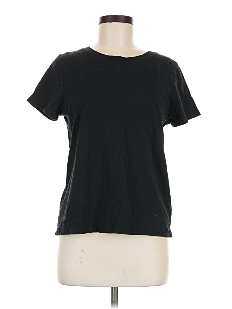Pre-owned Madewell Short Sleeve T-shirt In Black