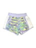Skechers 100% Polyester Color Block Silver Purple Athletic Shorts Size 7 - 8 - photo 1